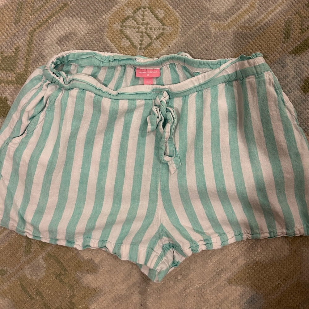 Stoney Clover Lane x Target - Striped Green and White Shorts